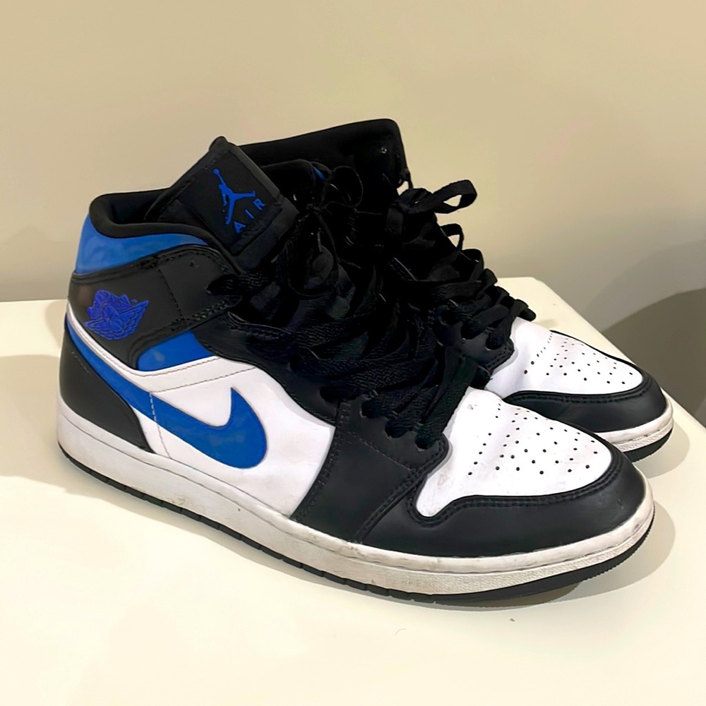 Jordan Black and Blue Sneakers